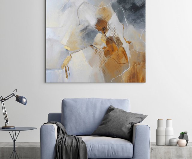 抽象画　ベージュ　ブラウン　グレー　ブラック　絵画　海外　アート作品 1_4f977045ff4db1e492d08aec97f0