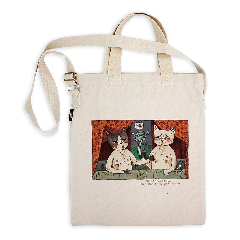 AMO®Original Tote Bags/Pinch Nipple Together Series - Messenger Bags & Sling Bags - Cotton & Hemp 
