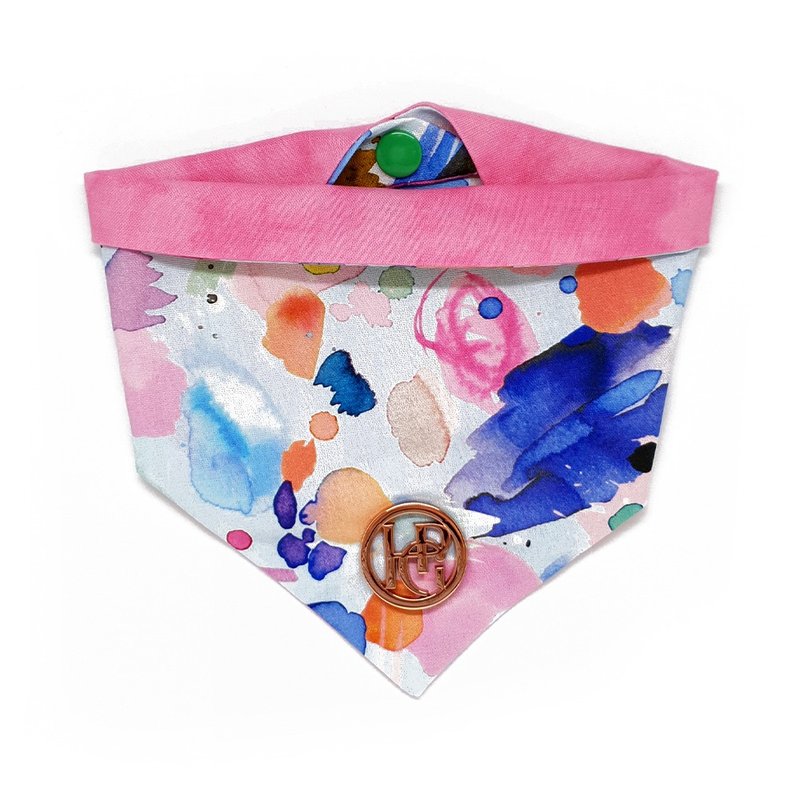 Australia Happy Go Puppy Pet Scarf-Rainbow Whirlwind - Clothing & Accessories - Cotton & Hemp 