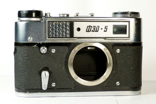 Russian photo FED 5 USSR 35 mm vintage film rangefinder camera body M39 LTM mount