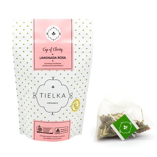 PALIER 【澳洲有機茶】Tielka澳洲有機玫瑰檸檬茶 - 10入茶包 (不含咖啡)