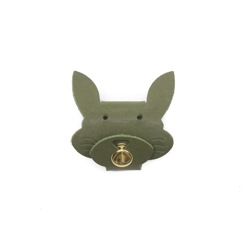 Hub-Pacifier Rabbit/ M6-028 - ที่เก็บสายไฟ/สายหูฟัง - หนังแท้ หลากหลายสี