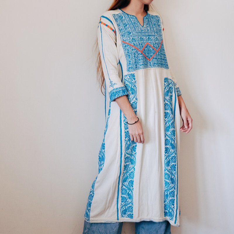 Very rare Palestine Antique dress Palestine Antique dress - One Piece Dresses - Cotton & Hemp 