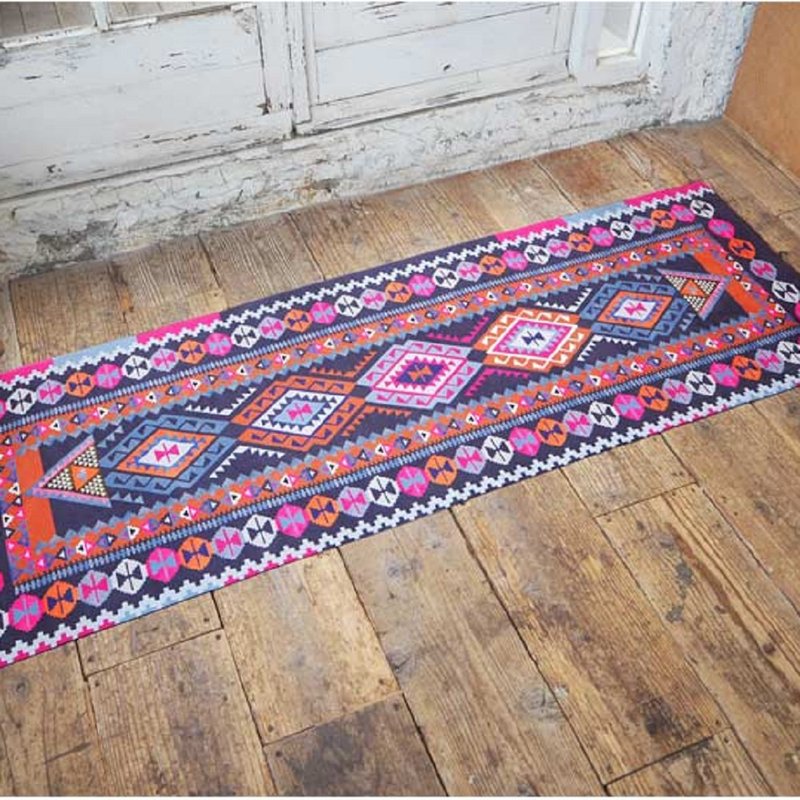 Style Boat Market Yoga Mat 2mm Moroccan Style - Rich (Pink Grey) 1183-015-0-17 - Yoga Mats - Other Materials Pink