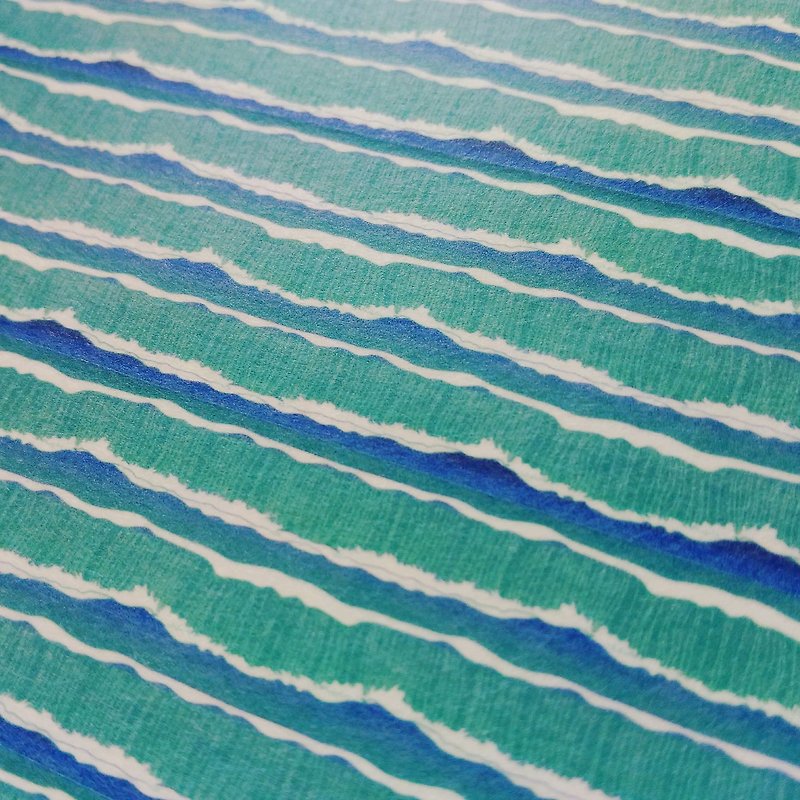 Liuyingchieh海。ヤンミャオO-ceanインフィニティ和紙テープ - マスキングテープ - 紙 ブルー