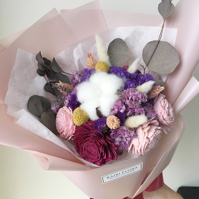Berry color 澎湃 dry bouquet - Dried Flowers & Bouquets - Plants & Flowers 