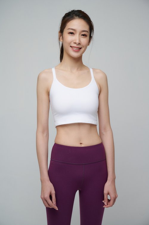 Chloe Bra-White - Shop yogaflow Women's Yoga Apparel - Pinkoi