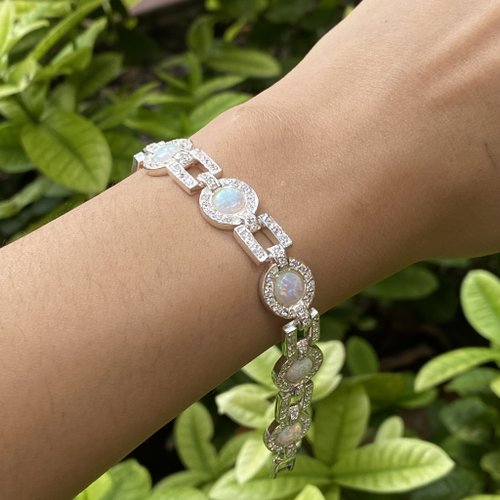 2025厳選】オパール ブレスレット シルバーの人気商品