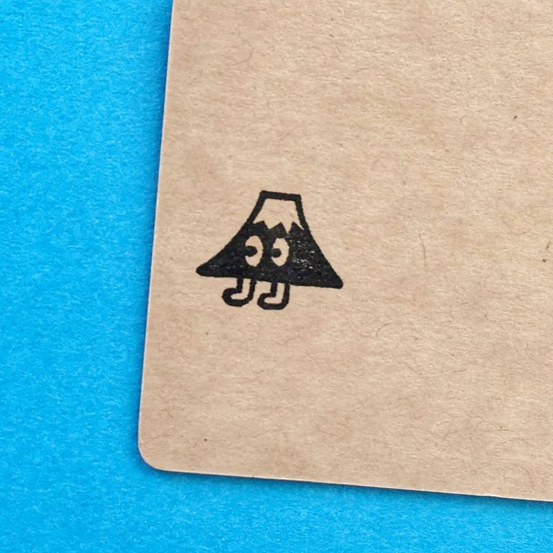 Mt.Fuji 03・ rubber stamp・ 20mm series - Stamps & Stamp Pads - Rubber White