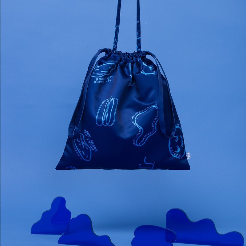Polyester Earrings & Clip-ons Blue - BAG  !  Small Blue BAG