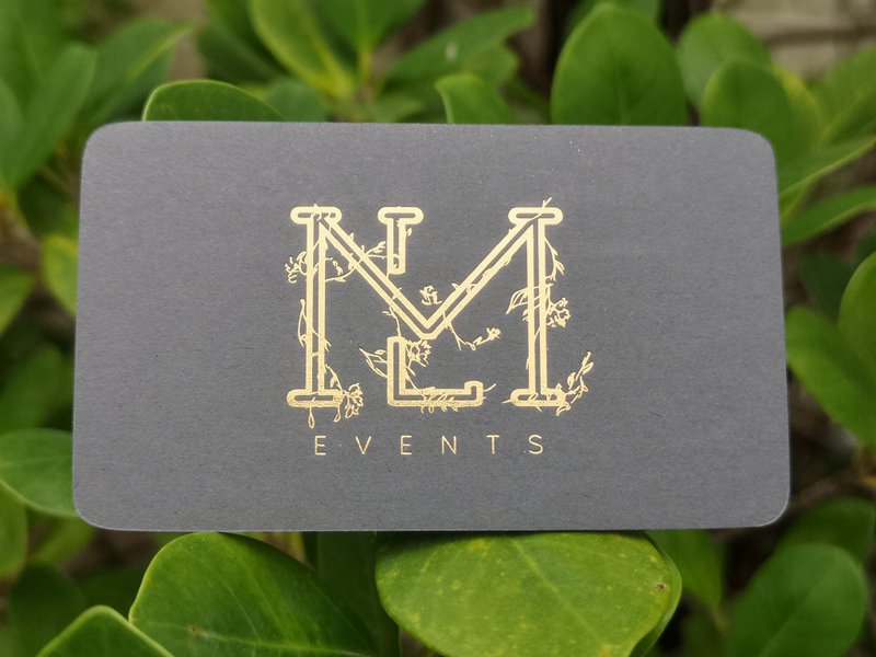 Gold foil Business Card , Business Card Design 311 - Cards & Postcards - Paper White