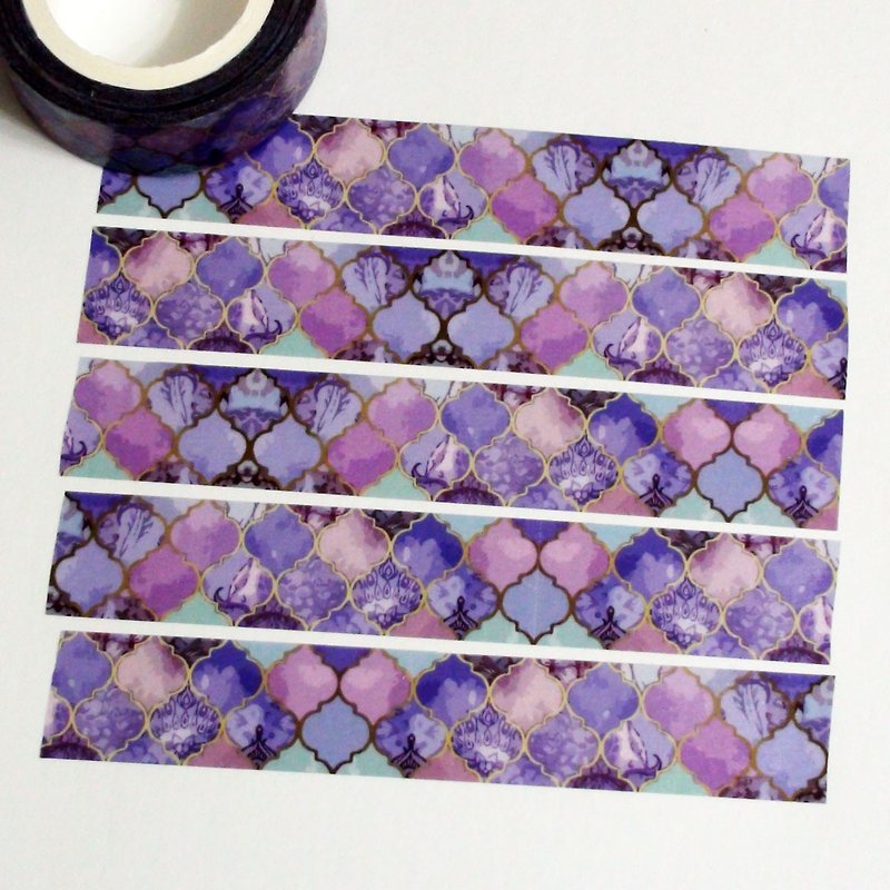 Masking Tape Purple Morocco - Washi Tape - Paper 