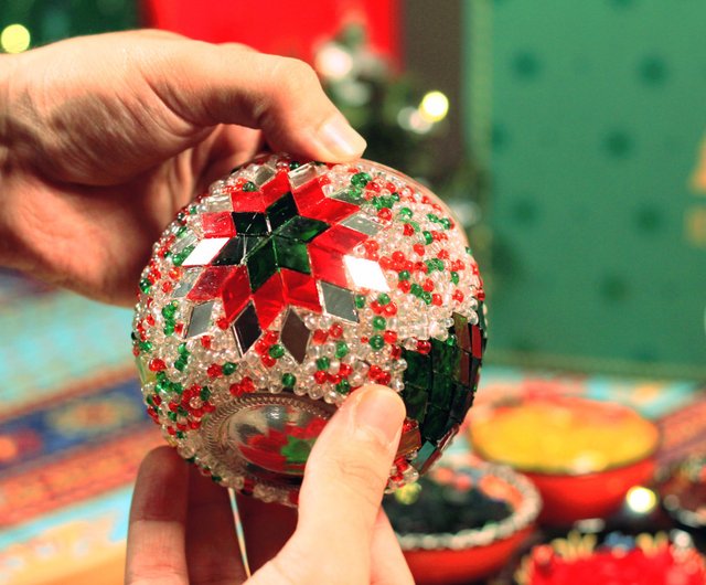 ビレロイボッホ クリスマスオーナメント キャンドル サンタ