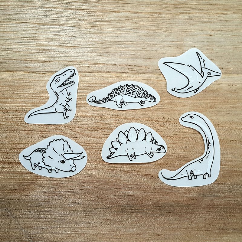 Dinosaur  Transparent stickers - Stickers - Waterproof Material Transparent
