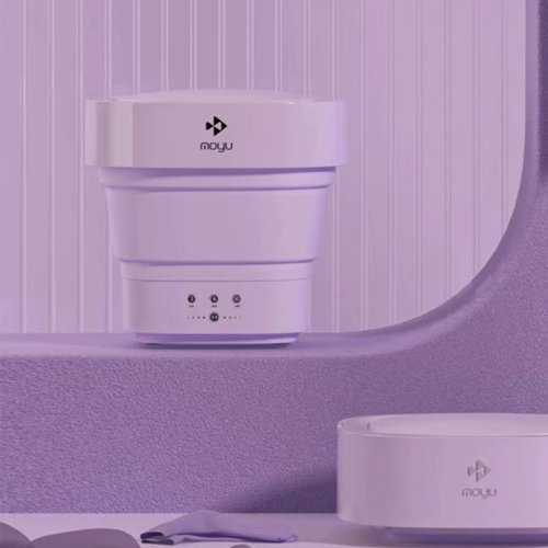 送料無料】小型ミニポータブル折りたたみ洗濯機 もゆ MINI01-M
