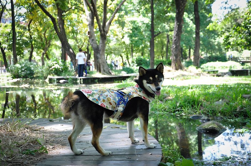 Among_dog harness_Japanese yukata(small size) - ชุดสัตว์เลี้ยง - วัสดุอื่นๆ 