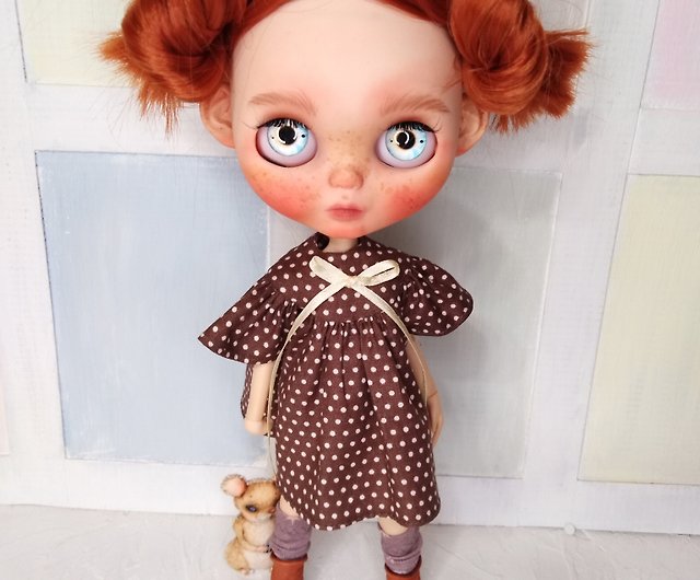 人形のアクセサリー ブライスの赤いブーツ 人形 革の小さなもの ミニチュア ミニ ショップ Pinkario Gift 人形 フィギュア Pinkoi