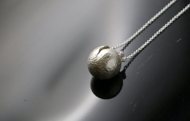 Nature Texture Series Longan Necklace - Necklaces - Other Metals 