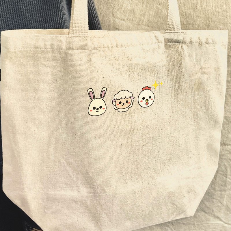 Party Animals DIY Hot Stamped Canvas Bag - 12 Animals - Handbags & Totes - Cotton & Hemp 
