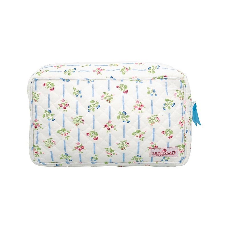 Denmark GreenGate Hannah White Cotton Cosmetic Bag - 2 Types - Toiletry Bags & Pouches - Cotton & Hemp White