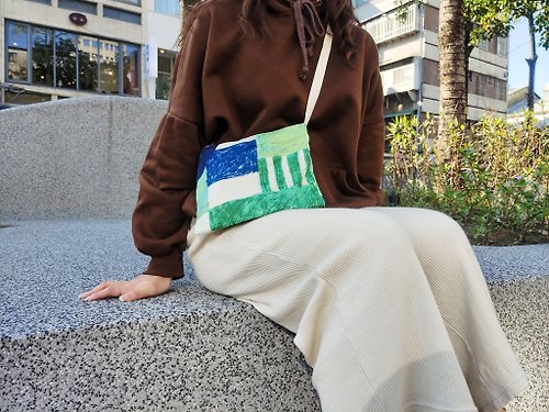 El-Rophé handmade 貝加爾湖-日本設計師布料單肩包/斜背包-設計師系列