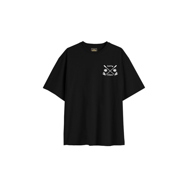 LOCHYCLAN Unisex Short Sleeve Straight T-Shirt (Black) - Daniel Wong - Women's T-Shirts - Cotton & Hemp 
