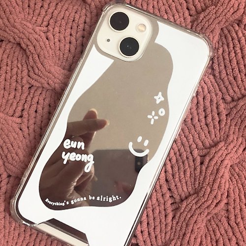 Luveu Mirror Phone Case with Initial Custom