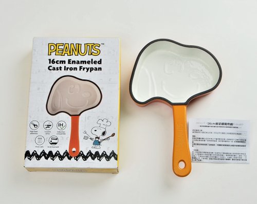 SNOOPY スヌーピー 16cm ホーロー鋳鉄フライパン PEANUTS 正規認定