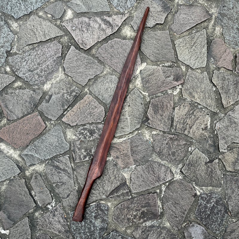 I sell swords, magic swords, original art, wooden knives, handmade art, wooden swords, Tai Chi swords, magic swords, demon knives - ของวางตกแต่ง - ไม้ สีนำ้ตาล