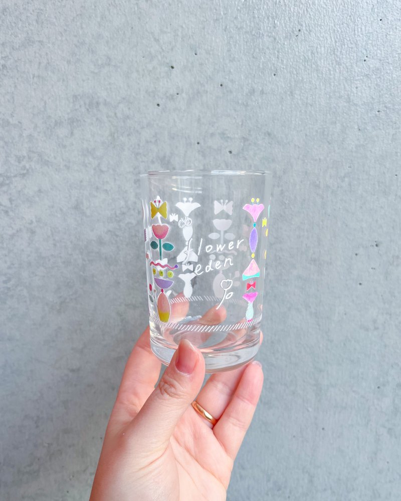 Flower eden glass cup - 玻璃杯 - 玻璃 