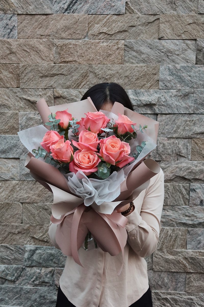 真愛你玫瑰鮮花束 情人節 生日 紀念日鮮花束 - 乾花/永生花 - 植物．花 