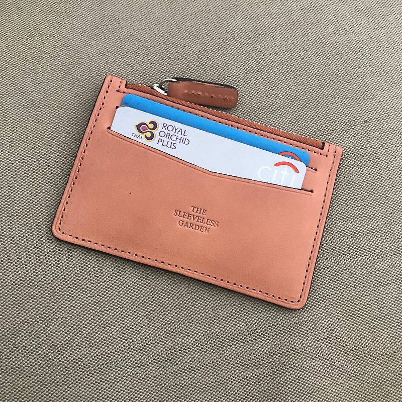 Card s holder /Tan - Card Holders & Cases - Genuine Leather Orange