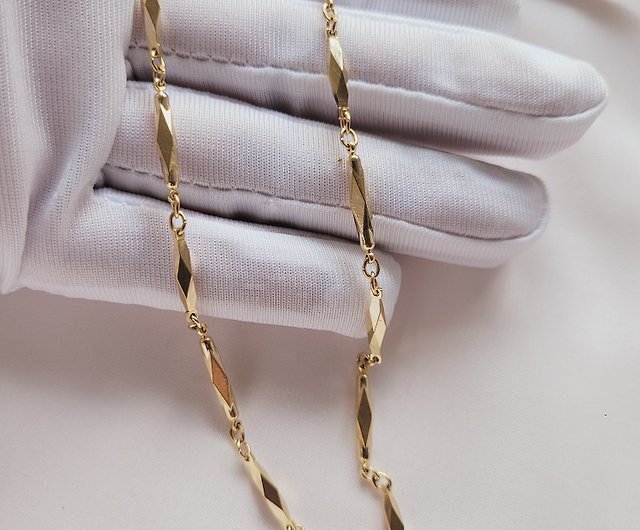 vej hane Søndag American Western Antique Jewelry / Gold Tone NIKKEN Diamond Cut Magnetic Necklace  Jewelry - Shop Hale-Jewelry Necklaces - Pinkoi