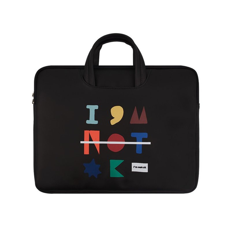 Graffiti letters portable laptop bag computer bag commuter bag computer protection - กระเป๋าแล็ปท็อป - หนังเทียม 