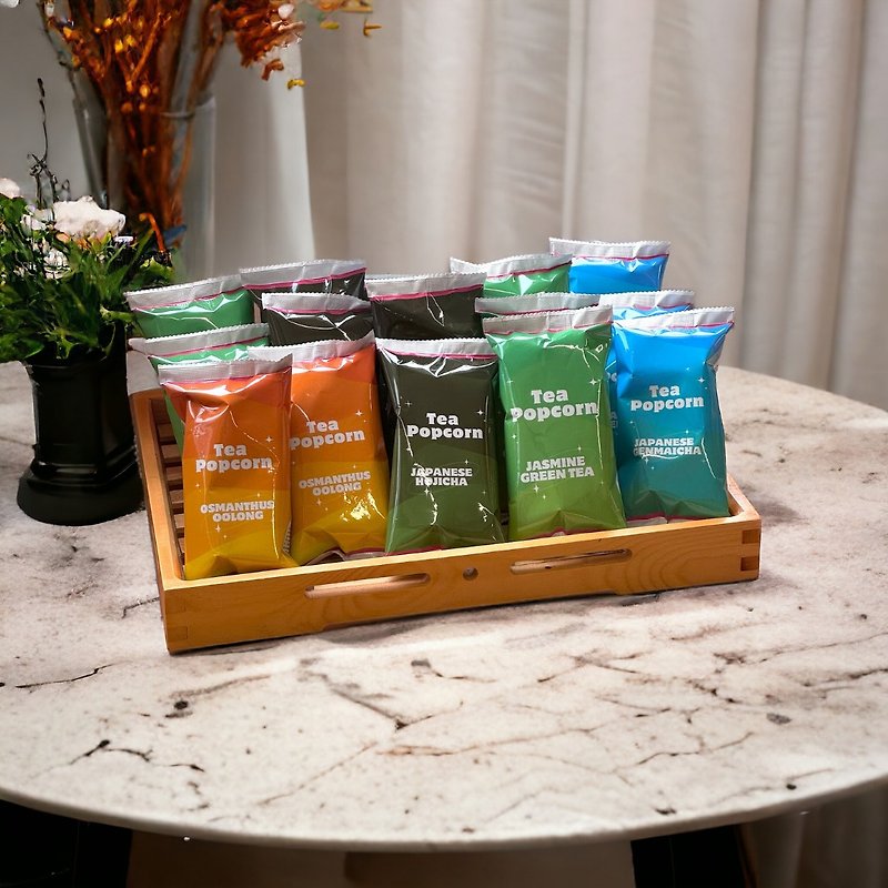 [Direct delivery from Taiwan] Sage Loose Water Tea Flavored Popcorn 10 Packs - Wedding Return Gift/Party/Company Gift - Snacks - Other Materials Pink