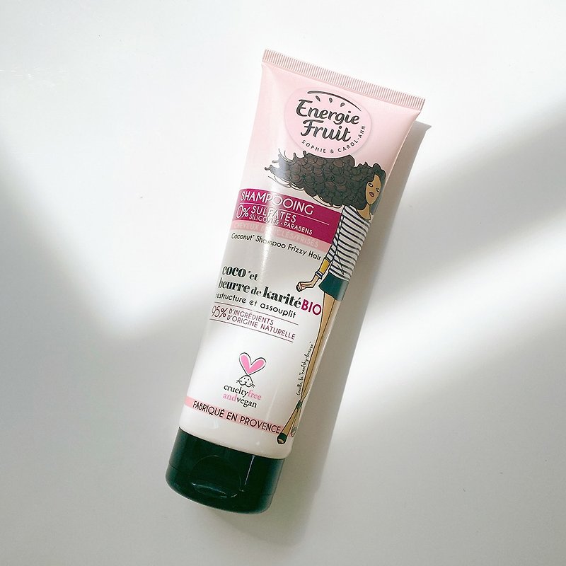 QQ Girl-Organic Coconut Shampoo (for curly and frizzy hair) - แชมพู - วัสดุอีโค สีม่วง