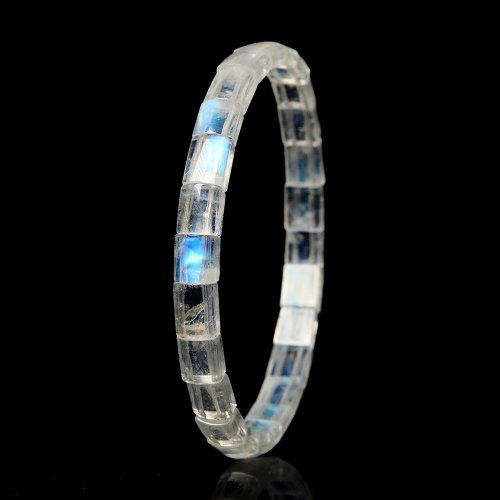 正佳珠寶 Gemsrich Jewelry 【正佳珠寶】藍月光石 頂級冰藍 8.8g 月光石手排