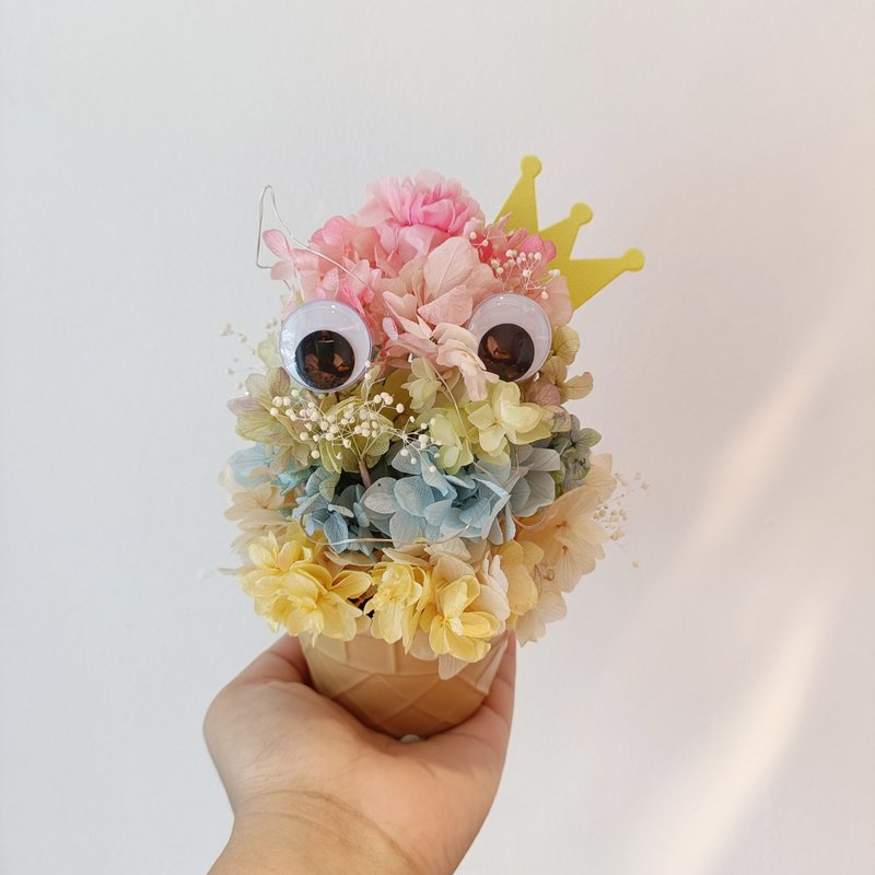 French Chanson No. 1 Romantic Purple Potted Table Flower | Wedding Bouquet Everlasting Dried Flower Graduation Thank-you Gift Birthday - ช่อดอกไม้แห้ง - พืช/ดอกไม้ สีม่วง