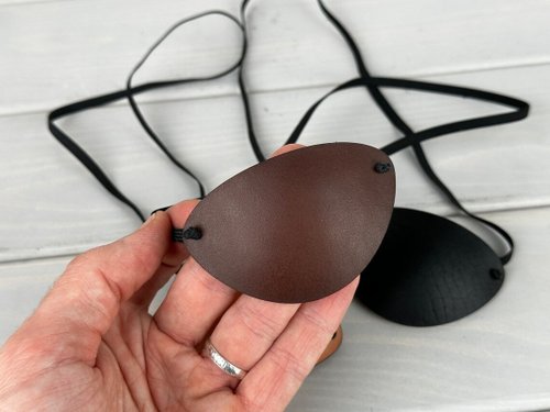 mokvok Leather Eye Patch | Eye Patch | Man Eye Patch | Woman Eye Patch | Unisex Eye Pat