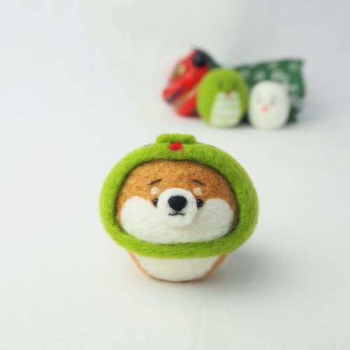 羊毛フェルト ハンドメイド キモカワオジサンシリーズ （てん