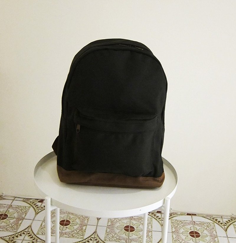 Backpack after school season-large (not black carbon black / cocoa) free shipping - Backpacks - Cotton & Hemp Multicolor