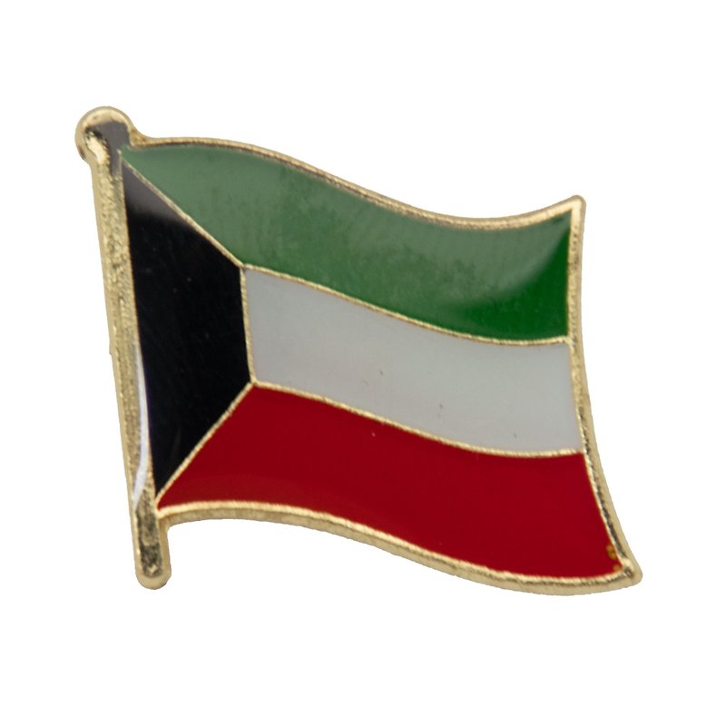 KUWAIT 科威特國徽胸章 金屬別針 國徽胸徽 金屬飾品 國徽配飾 出 - 胸針 - 其他材質 多色