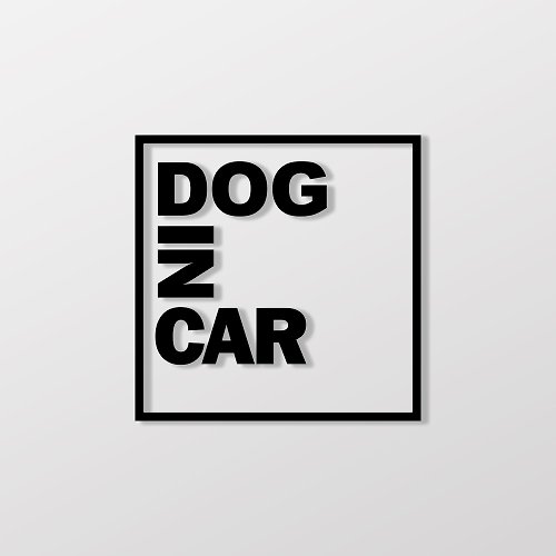 SunBrother孫氏兄弟 DOG IN CAR/A/車貼、貼紙 SunBrother孫氏兄弟