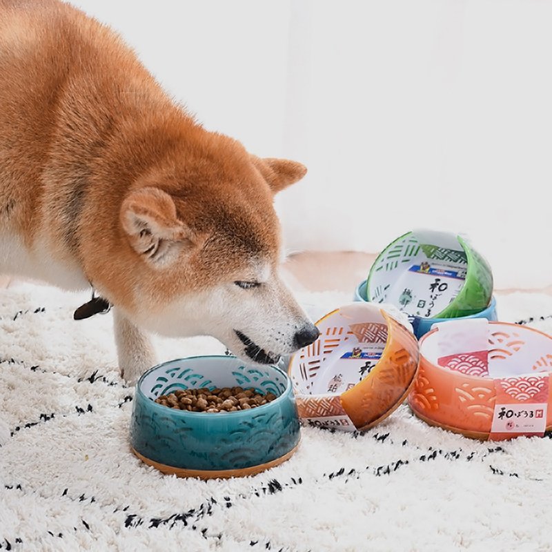 【日本DoggyMan】犬用日式禪風碗  多種尺寸 - 寵物碗/碗架/自動餵食器 - 其他材質 多色