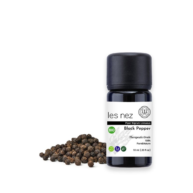 【Les nez 香鼻子】天然單方黑胡椒純精油 10ML - 香氛/精油/擴香 - 精油 黑色