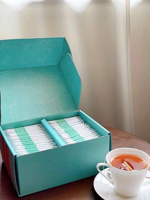 漫Day生活茶 漫Day生活茶 Elite Box紅玉白茶茶包禮盒50入附提袋 客製化禮物