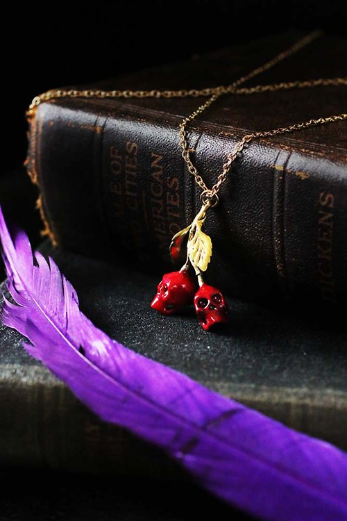 defy The Red Skull Cherry necklace.