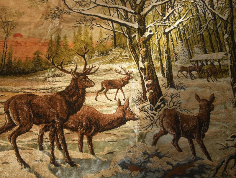 【OLD-TIME】Early imported tapestry tapestry wall decoration - ของวางตกแต่ง - วัสดุอื่นๆ หลากหลายสี