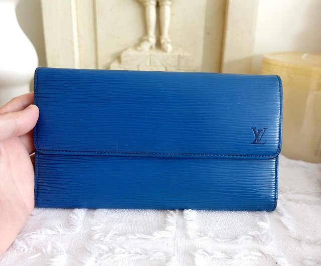 French famous brand LOUIS VUITTON LV middle-aged high-quality blue