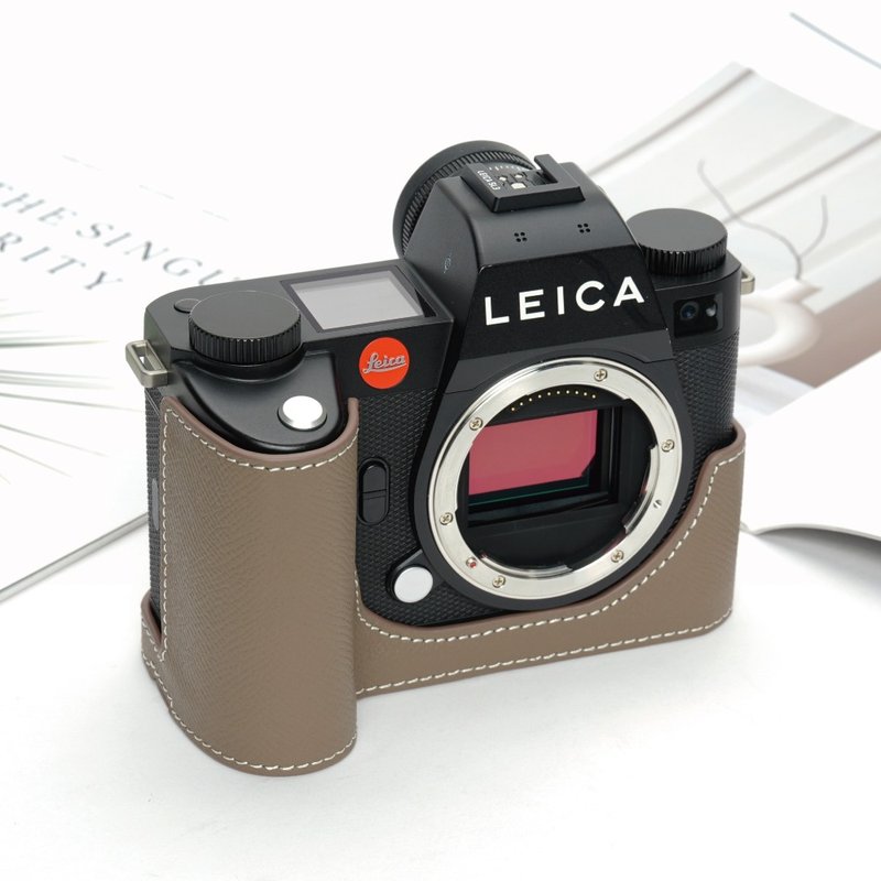 手掌紋皮革相機底座 for LEICA SL3 / SL3-S (SL3 / SL3S) - 相機/拍立得/底片相機 - 真皮 多色